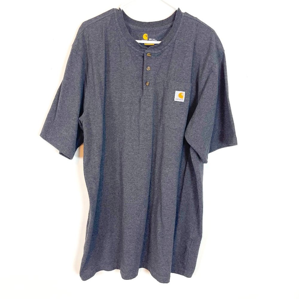 Carhartt Men's Grey Short Sleeve T-shirt Size 2XLT